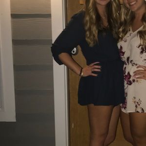 Quarter sleeve romper